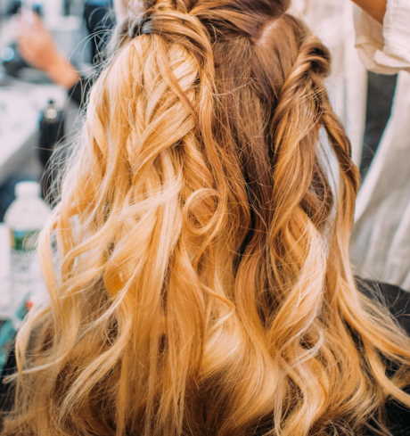 glossy hair for the brides